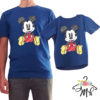 Majica Očka&sin ♥️ Mickey // modra (XL+92)