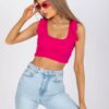 Crop top Rue // ružičasta