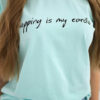 T-shirt "Shopping is my cardio" // mint